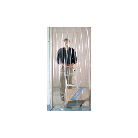 Global Equipment Pedestrian Strip Door Curtain 3'W x 7'H 786146